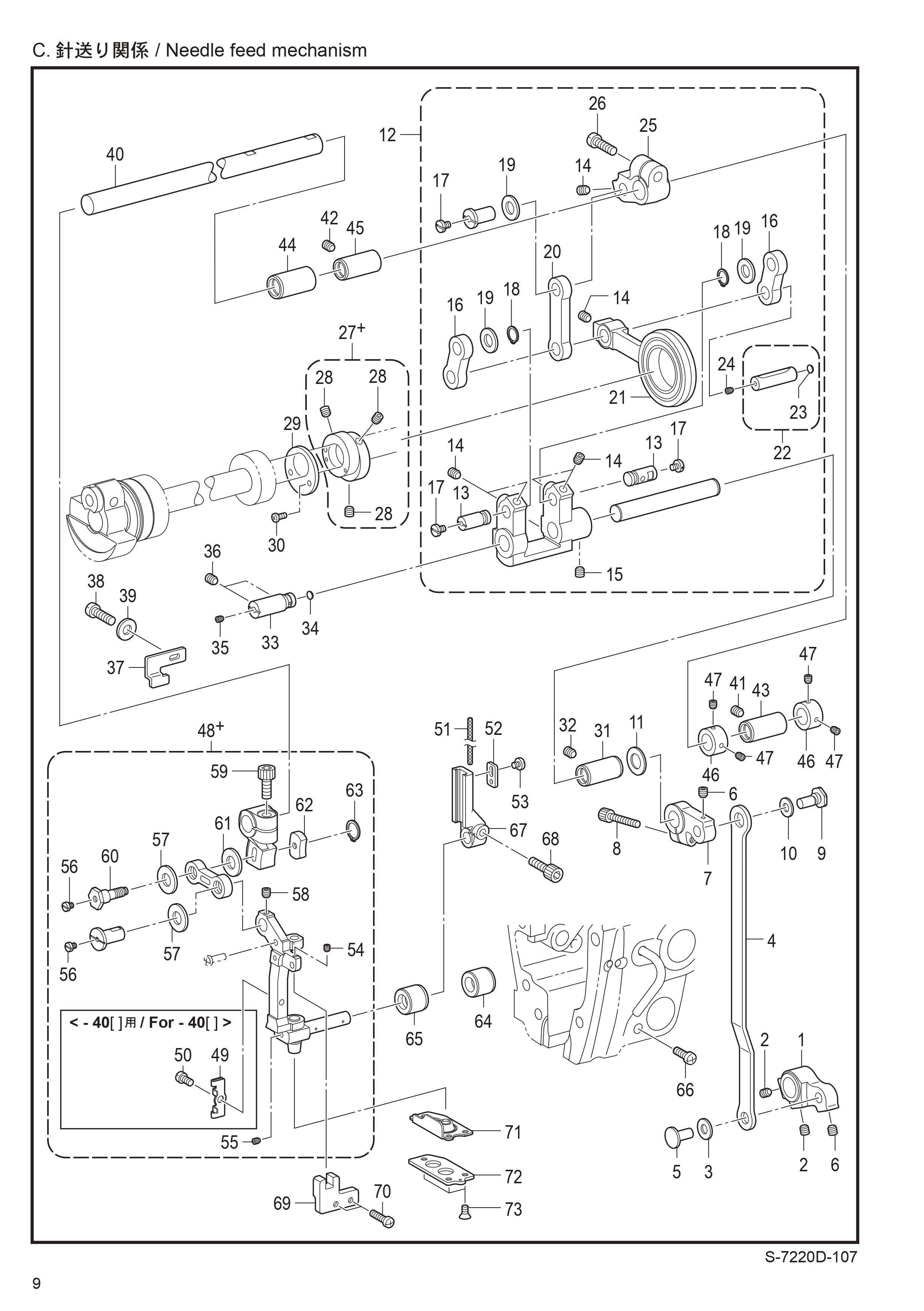 4 NEEDLE FEED MECHANISM