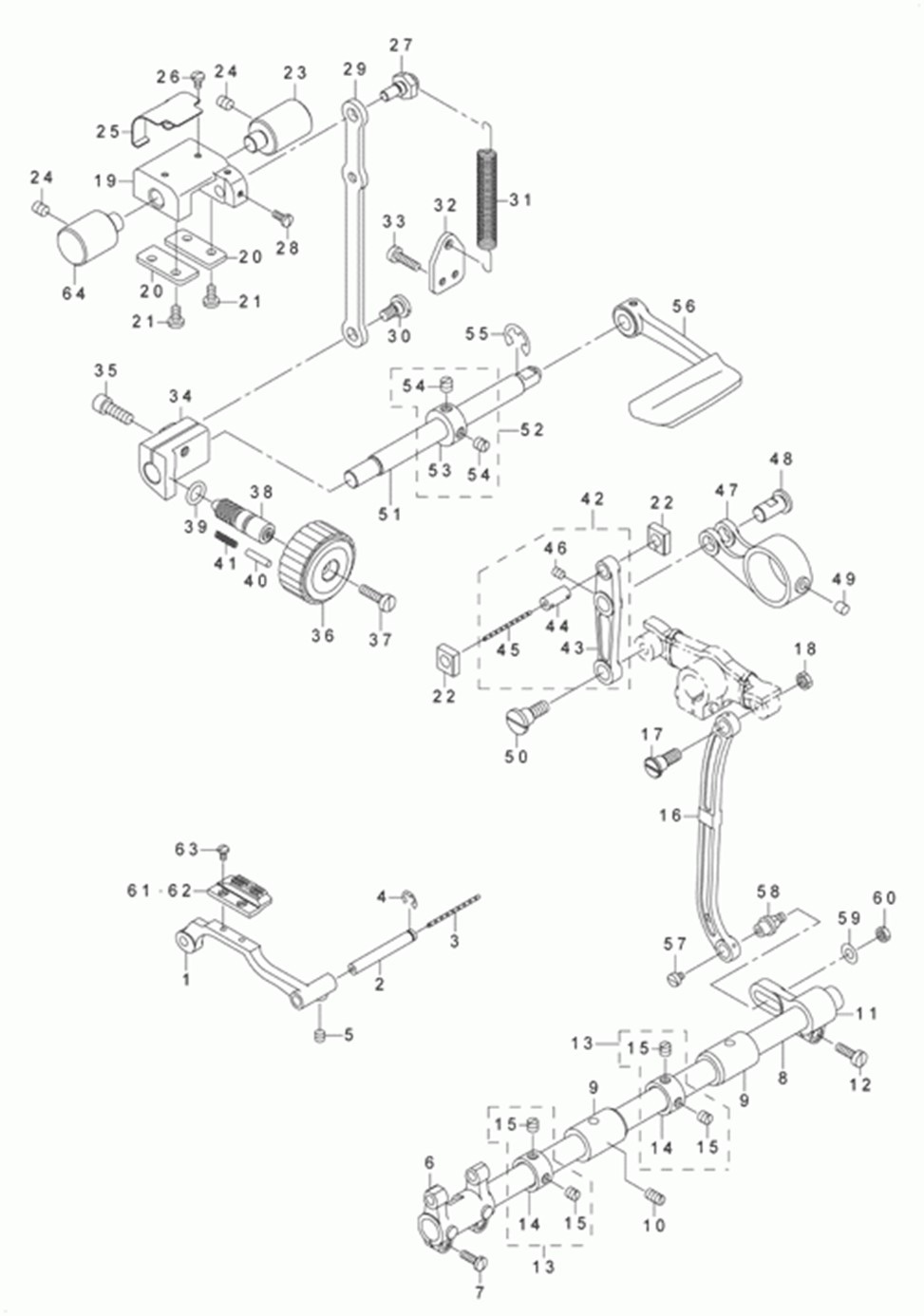 DNU-1541-7 - 5.FEED MECHANISM COMPONENTS фото