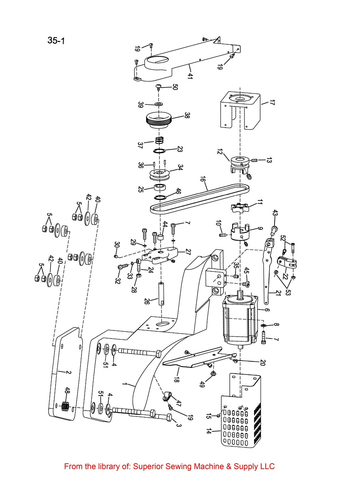 26 Mouting Assy & Clutch Motor