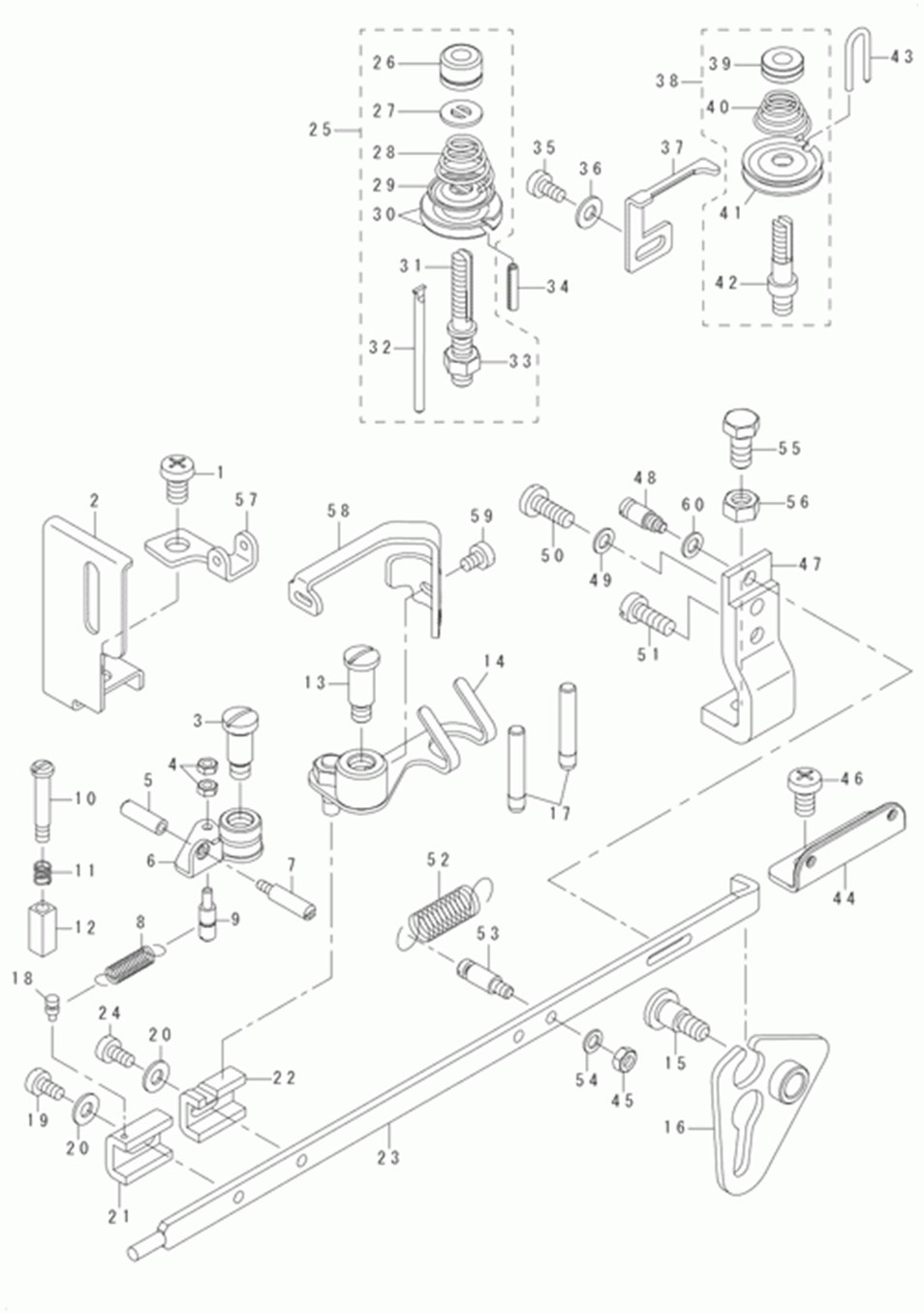 MB-1373 - 4. NIPPER & THREAD TENSION PARTS COMPONENTS фото