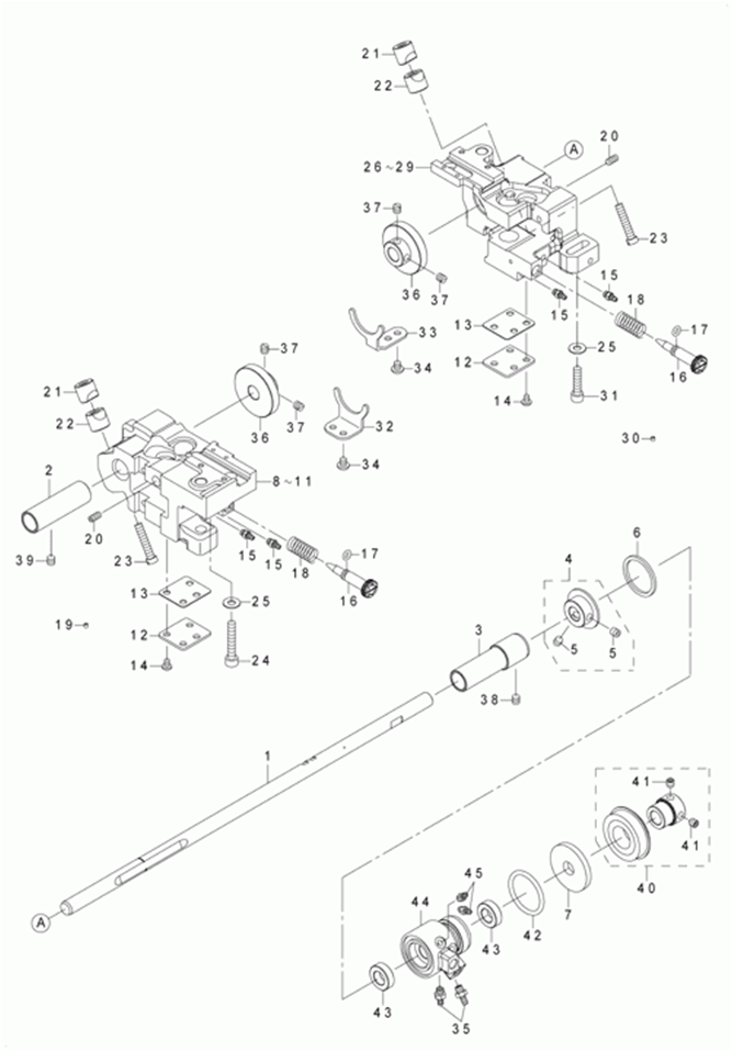 LH-3568ASF - 6.HOOK & HOOK DRIVING SHAFT COMPONENTS (2)