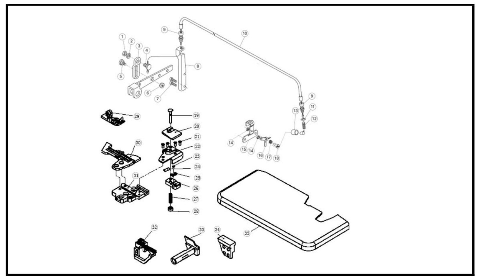 23 BLACK LATCH COMPONENTS