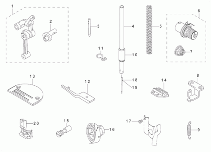 DDL-8700 - 10. EXCLUSIVE PARTS FOR DDL-8700H фото