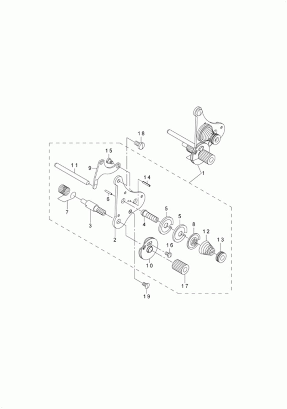 LU-1508H - 7.THREAD TENSION COMPONENTS фото