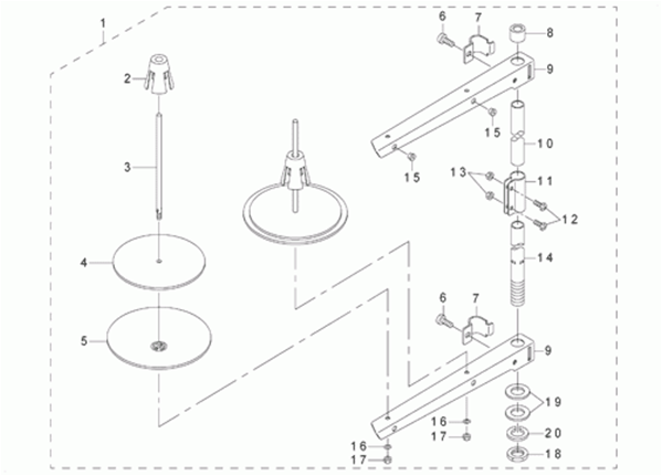 DDL-8700-7 - 12. HREAD STAND COMPONENTS фото