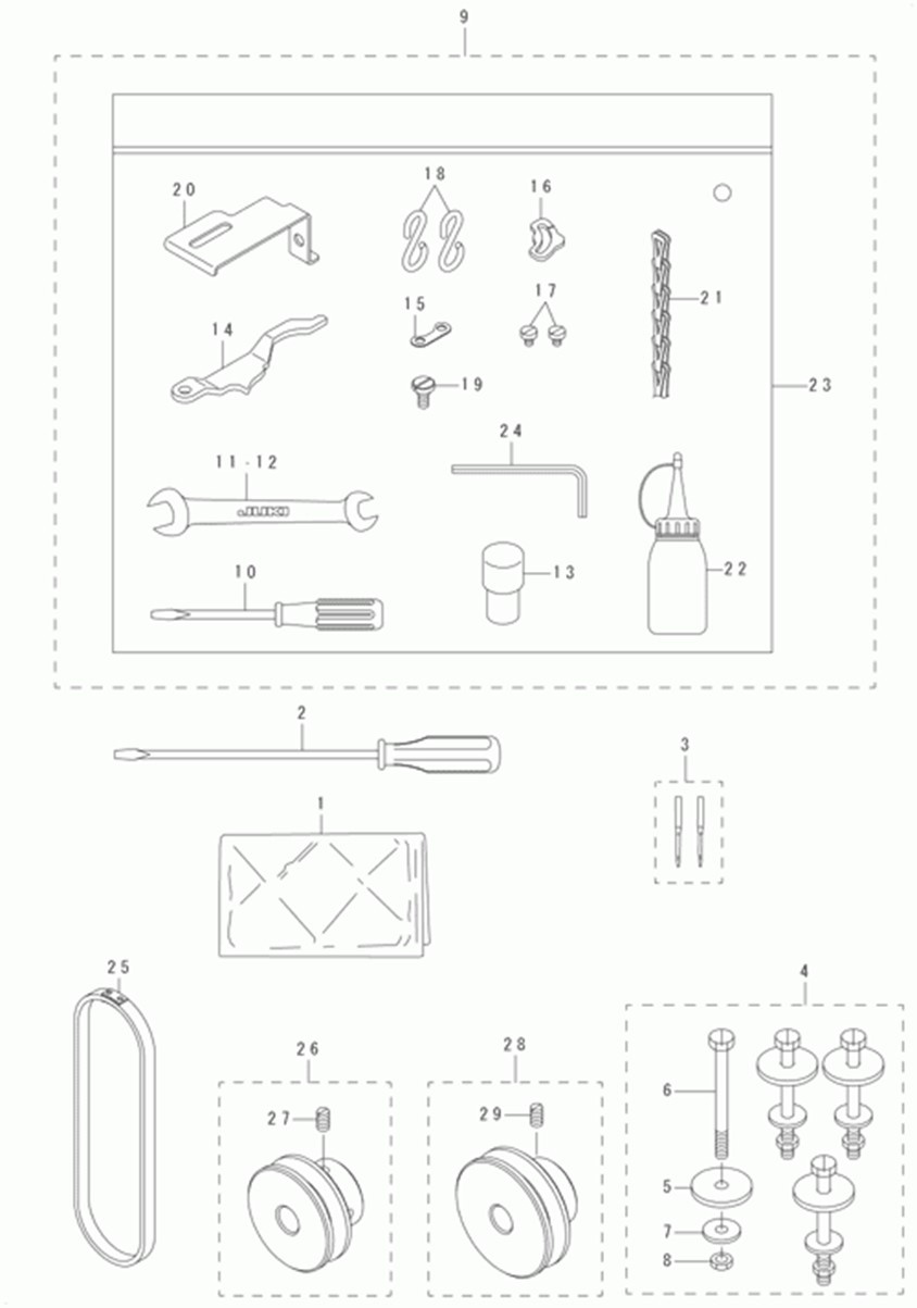 MB-1373 - 14. ACCESSORIE PARTS COMPONENTS фото