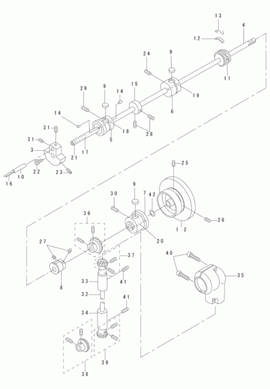 DSC-246 - 2.MAIN SHAFT & ARM SHAFT COMPONENTS фото