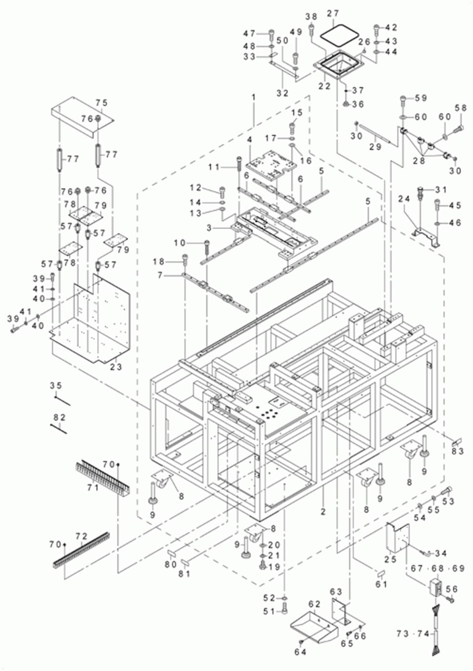 AVP-875A - 26. MAIN BODY FRAME COMPONENTS(1) фото