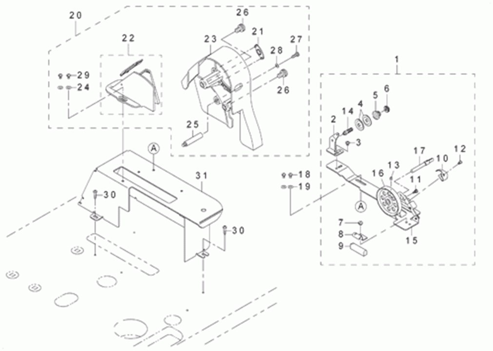 DLN-6390-7 - 11.BELT COVER & BOBBIN COMPONENTS фото