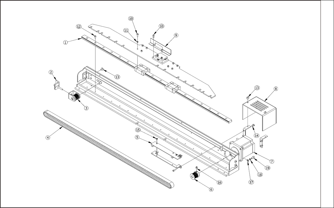 RiCOMA Серия RCM и ТС - 07.Приводные части оси X