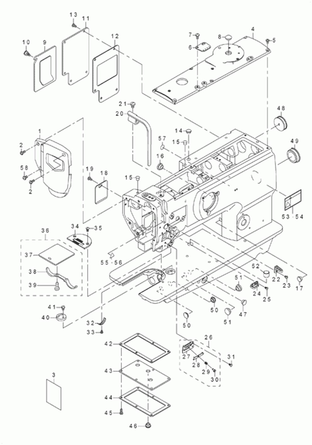 DNU-1541S - 1.FRAME & MISCELLANEOUS COVER COMPONENTS фото