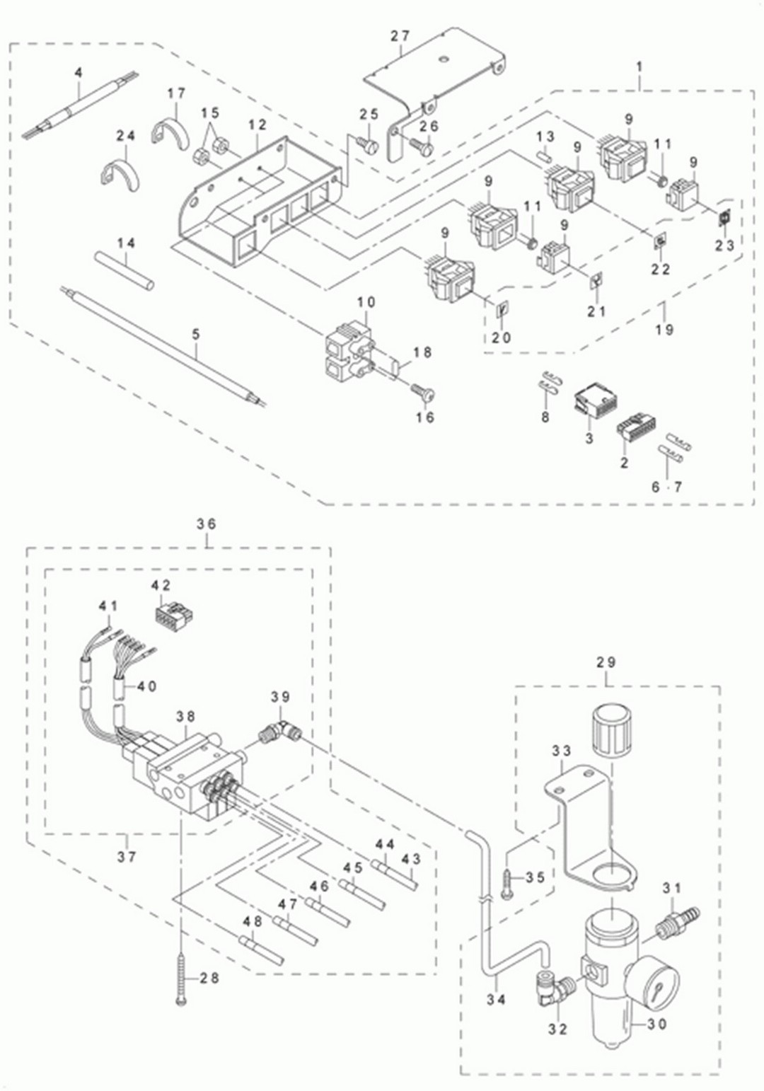 LU-2260N-7 - 19.CONTROL DEVICE COMPONENTS (FOR LU2212N-7) фото