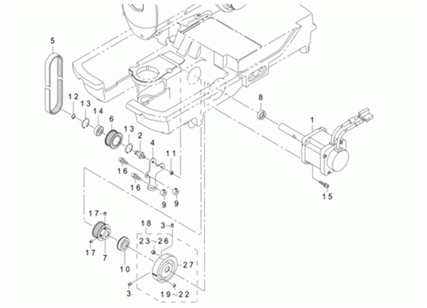 MEB-3200CS - 14. LOWER SHAFT COMPONENTS