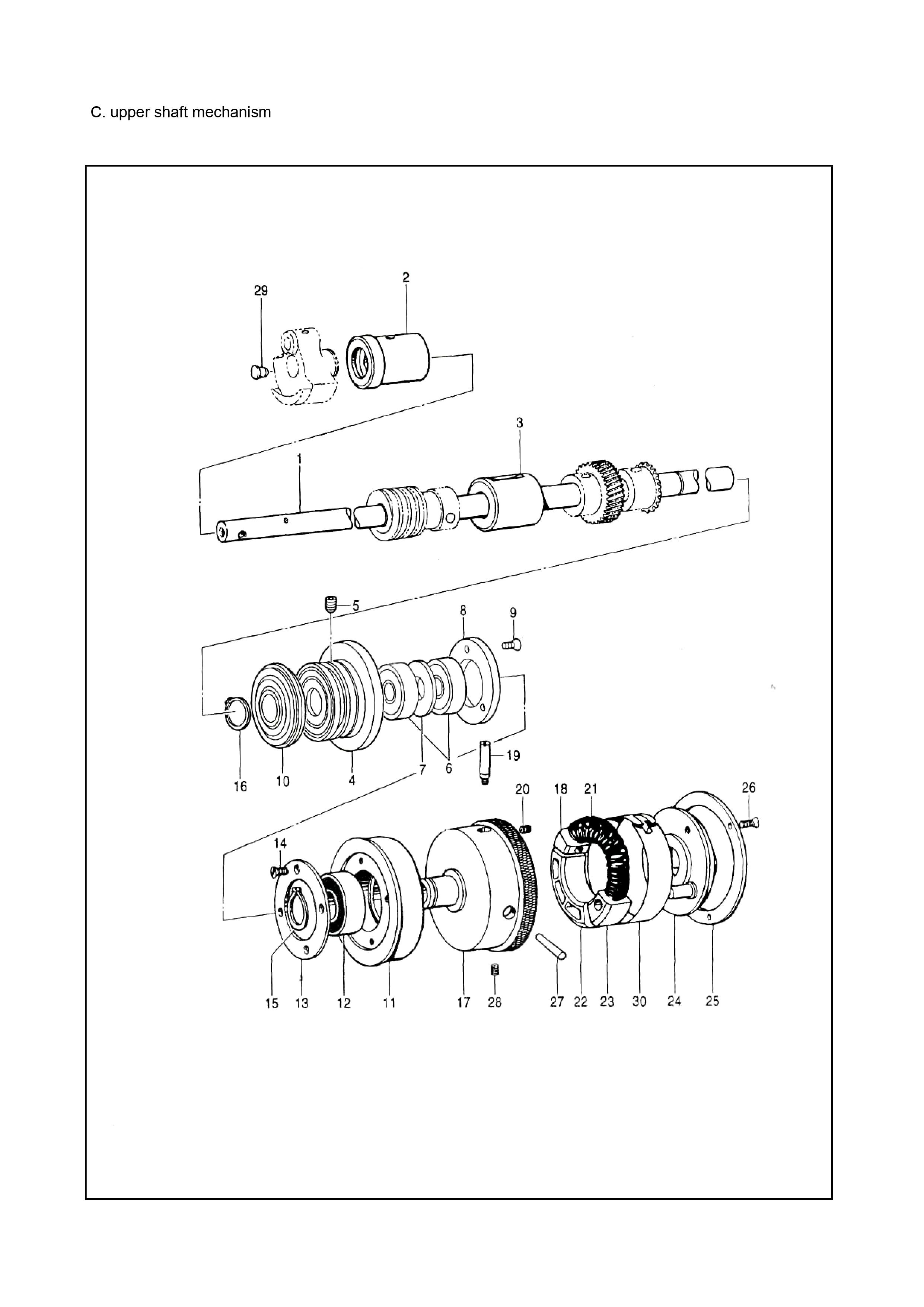 3 UPPER  SHAFT MECHANISM