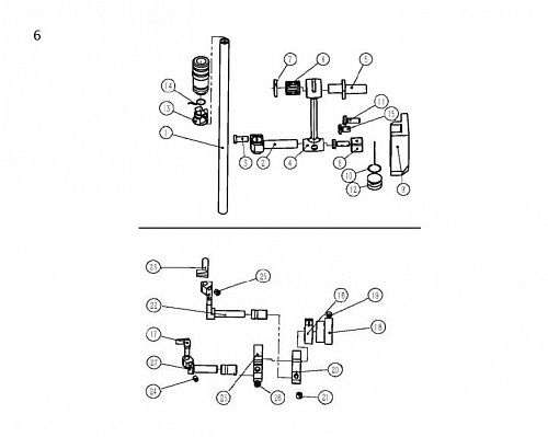 7 Needle Bar Assemblies