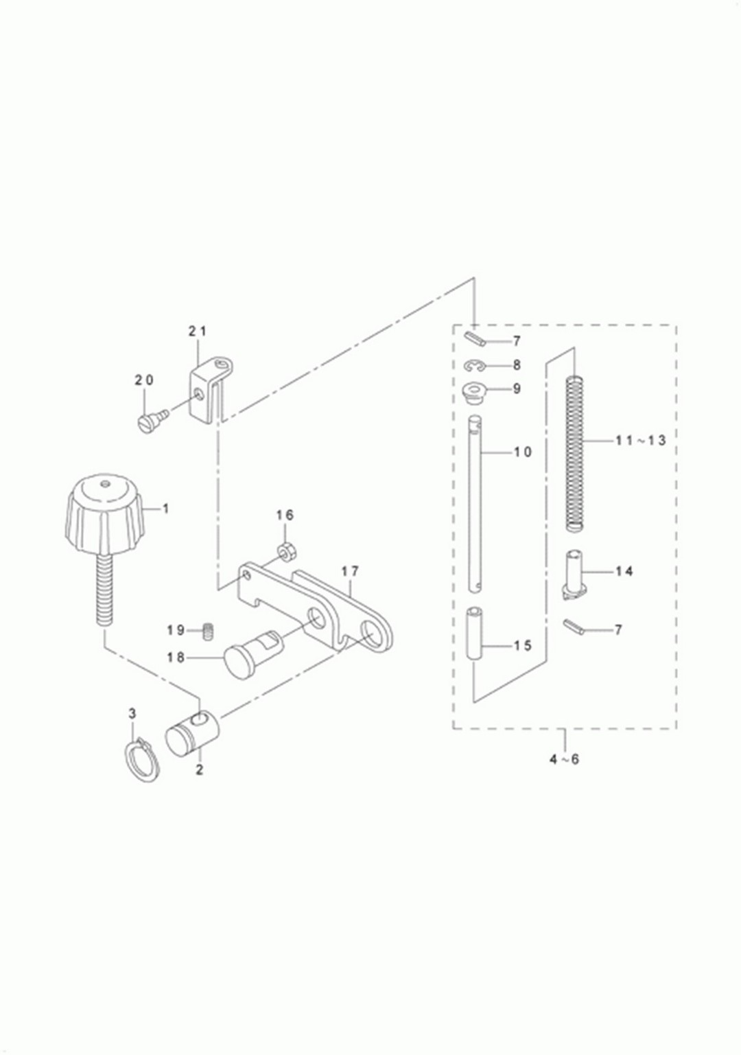 LU-2260N-7 - 14.PRESSURE ADJUSTING COMPONENTS фото