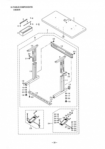 10 TABLE COMPONENTS