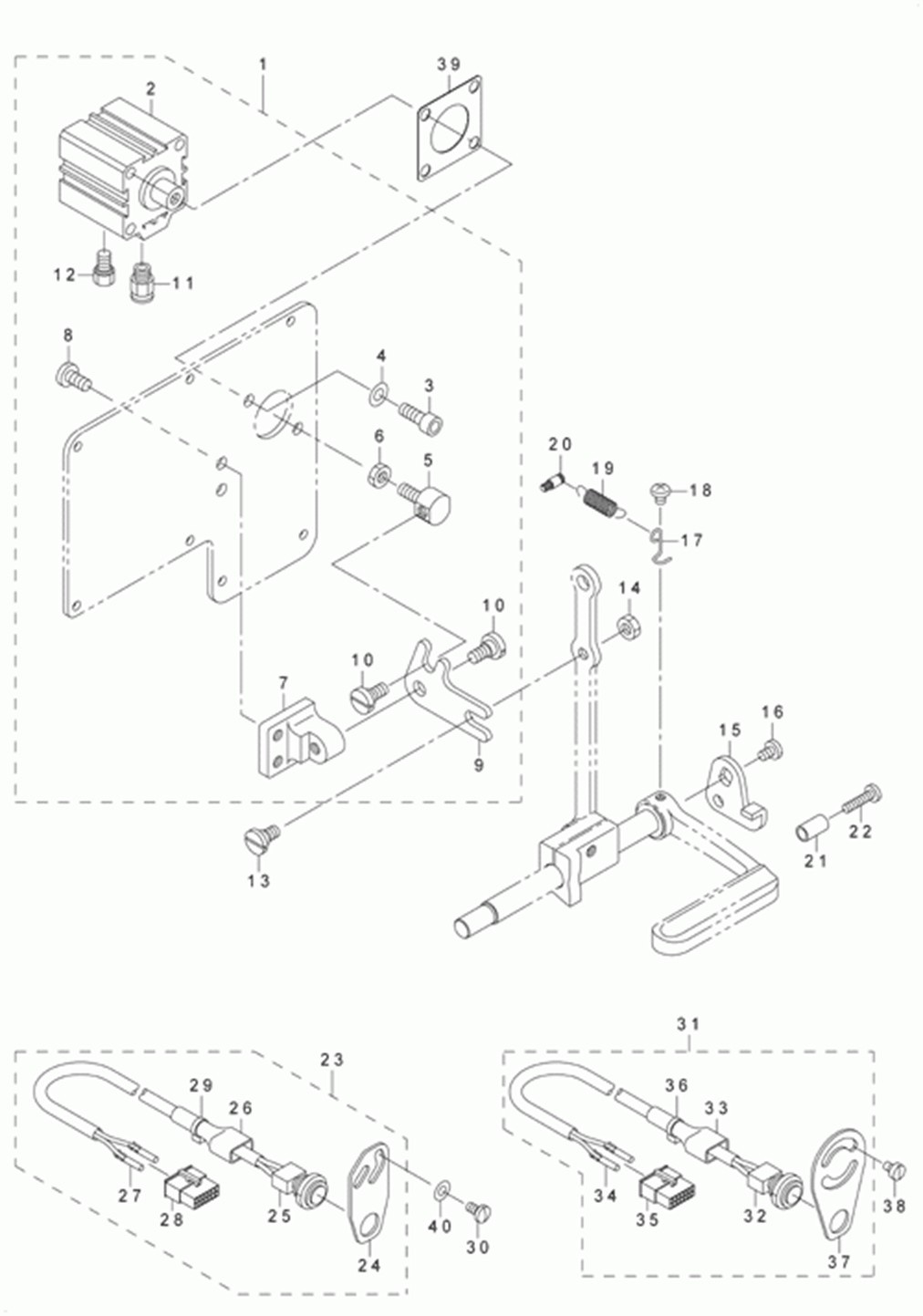 LU-1560 - 15.AUTOMATIC BACK COMPONENTS (FOR LU-1560-7) фото