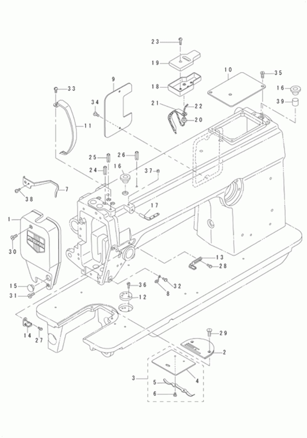 DU-140 - 1.FRAME & MISCELLANEOUS COVER COMPONENTS фото