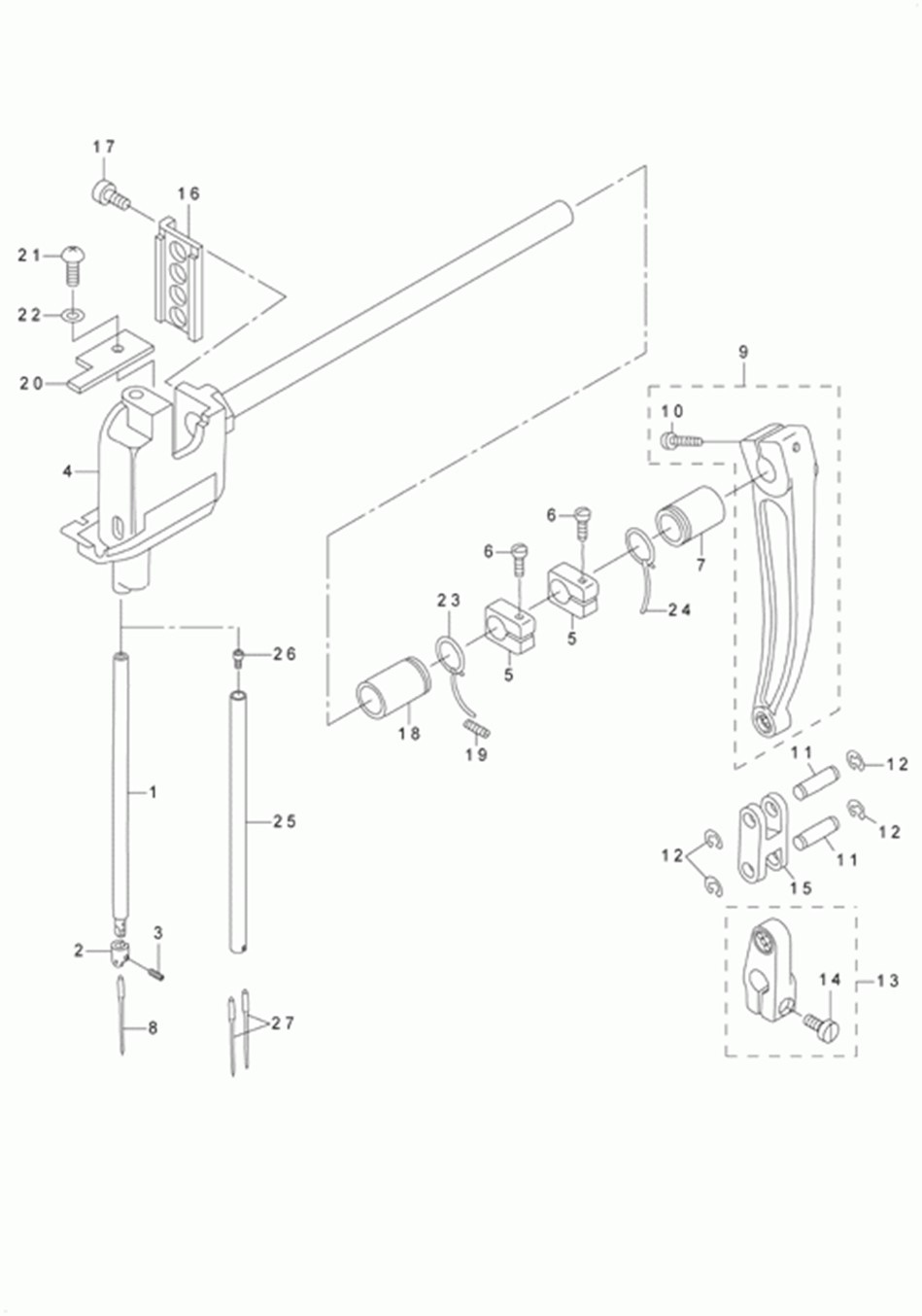 LU-2260N-7 - 3.NEEDLE BAR ROCKING COMPONENTS фото