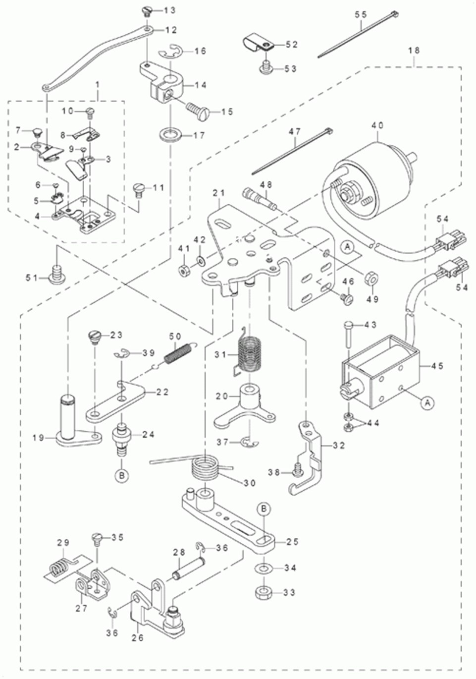 DLN-6390 - 7.THREAD TRIMMER COMPONENTS (EXCLUSIVE PARTS FOR DLN-6390-7) фото