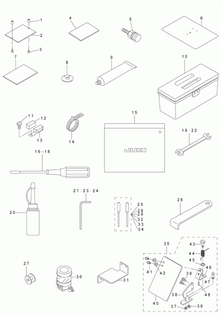 AMS-223C - 23. ACCESSORIE PART COMPONENTS фото