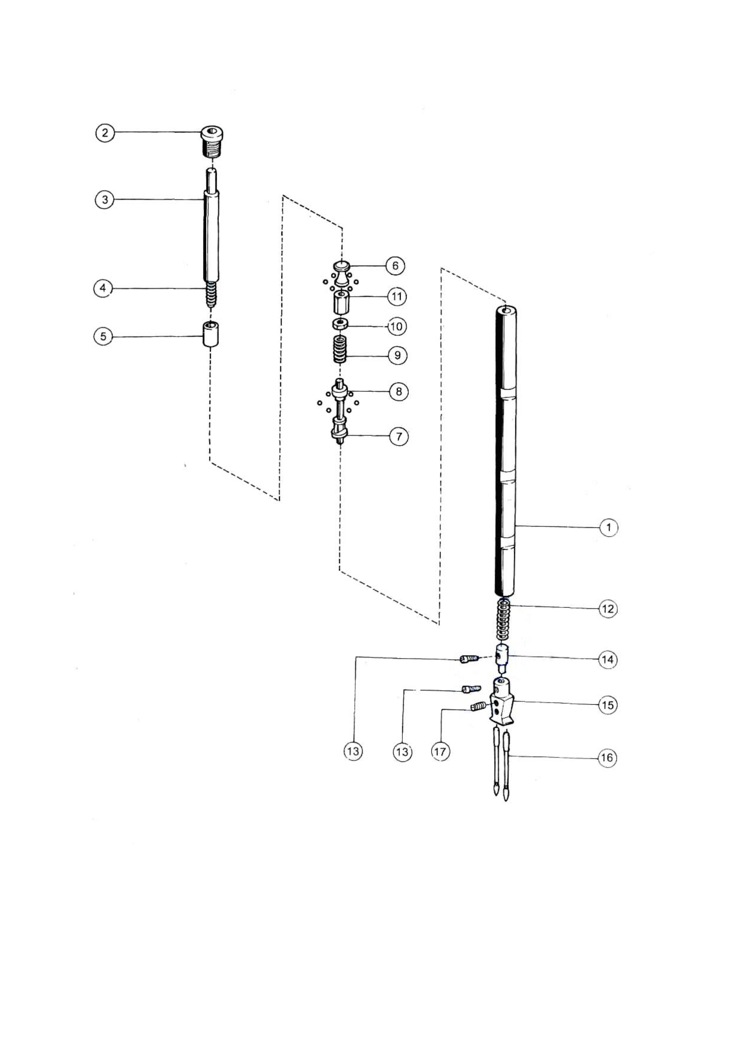 5 NEEDLE BAR AND THREAD TAKE-UP PARTS