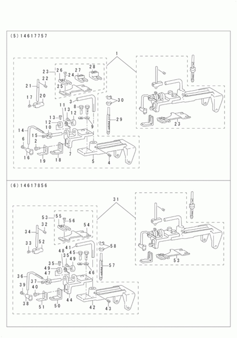 MB-1800ABR10 (с устройством для подачи пуговиц) - 14. ATTACHMENT COMPONENTS FOR MODEL MB-1800 (2)я фото