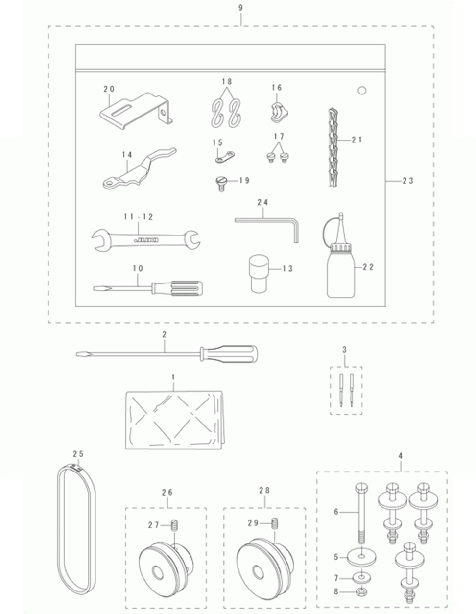 MB-1377 - 14. ACCESSORIE PARTS COMPONENTS фото