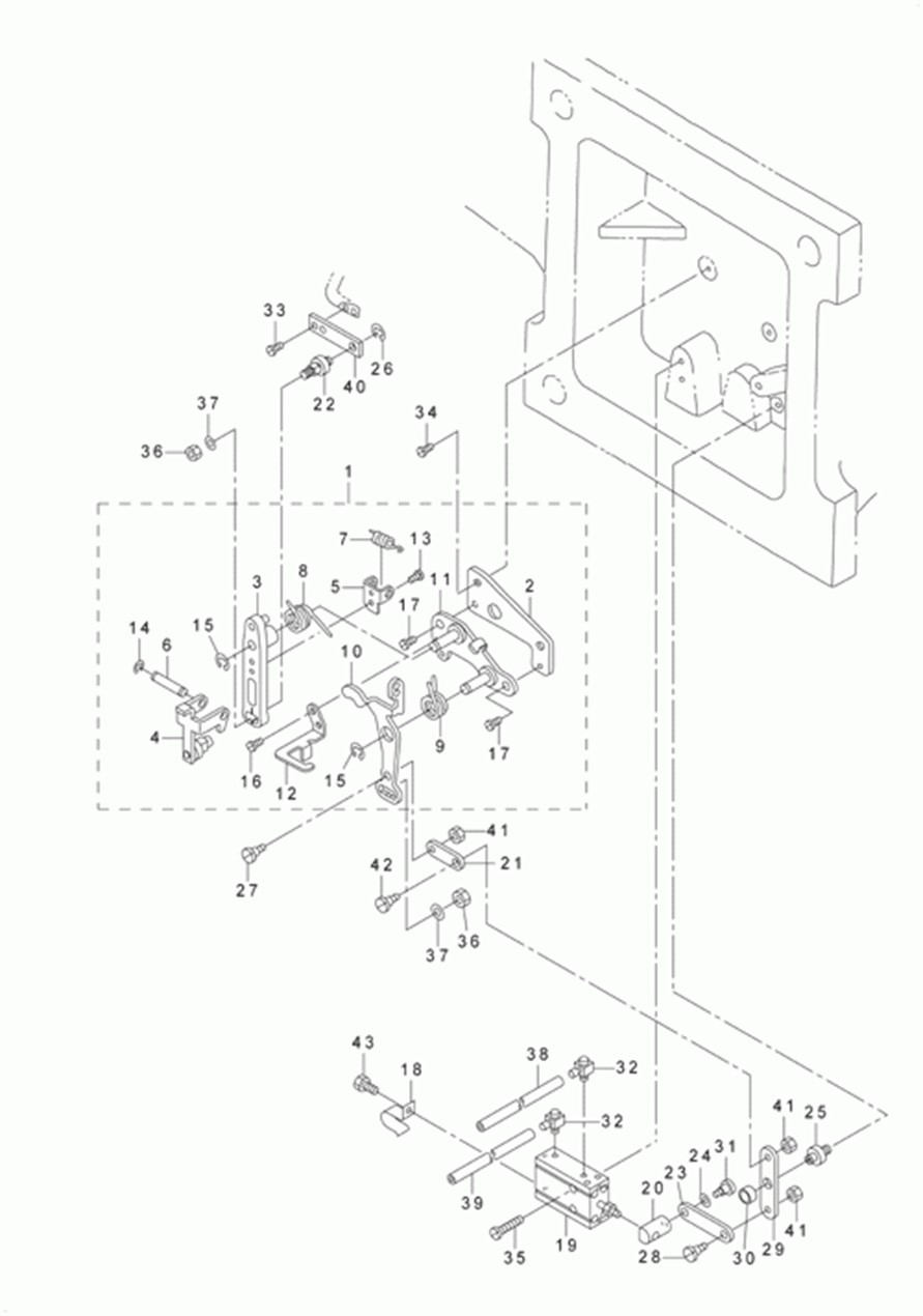 AVP-875S - 10. THREAD TRIMMER MECHANISM COMPONENTS (2) фото