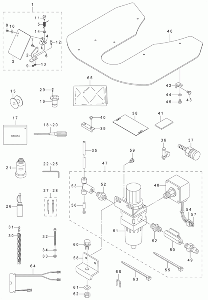 LK-1910 - 18.ACCESSORIE PART COMPONENTS фото