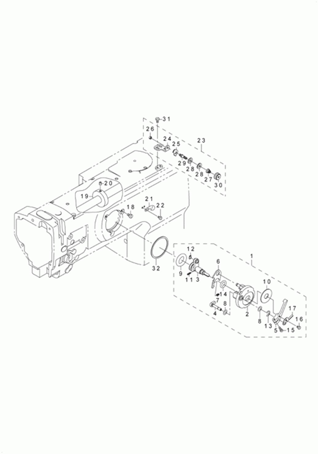 LU-1560 - 10.LOWER THREAD WINDER MECHANISM COMPONENTS фото