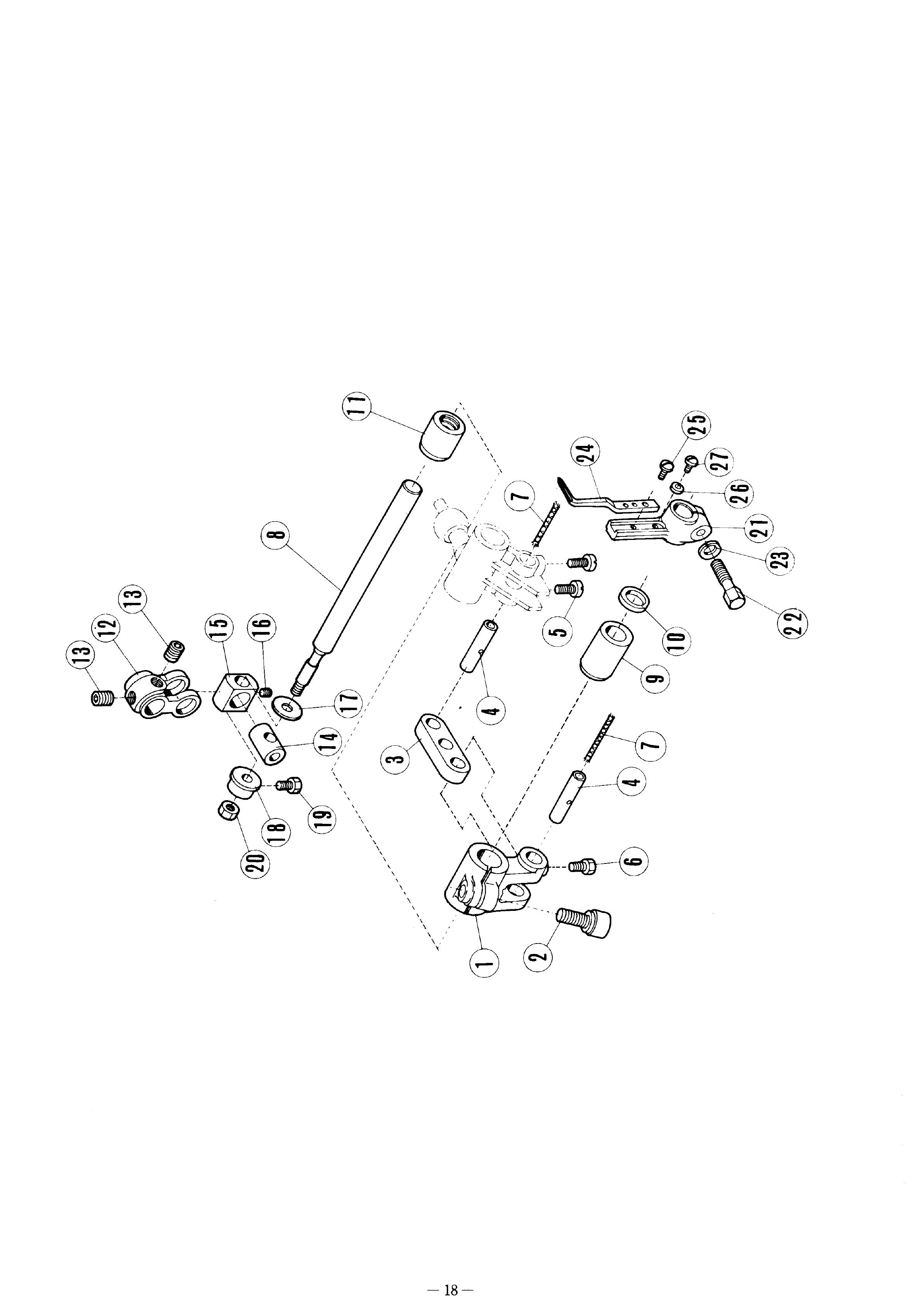 9 DOUBLE CHAINSTITCH LOOPER DRIVE MECHANISM