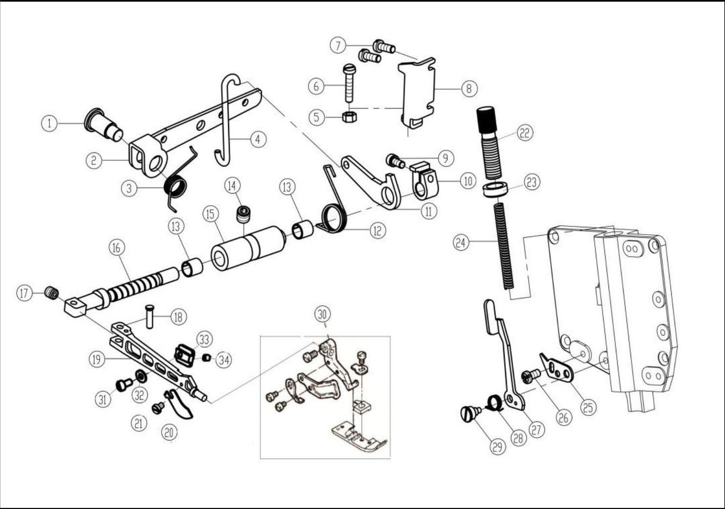 19 Presser Foot Mechanism