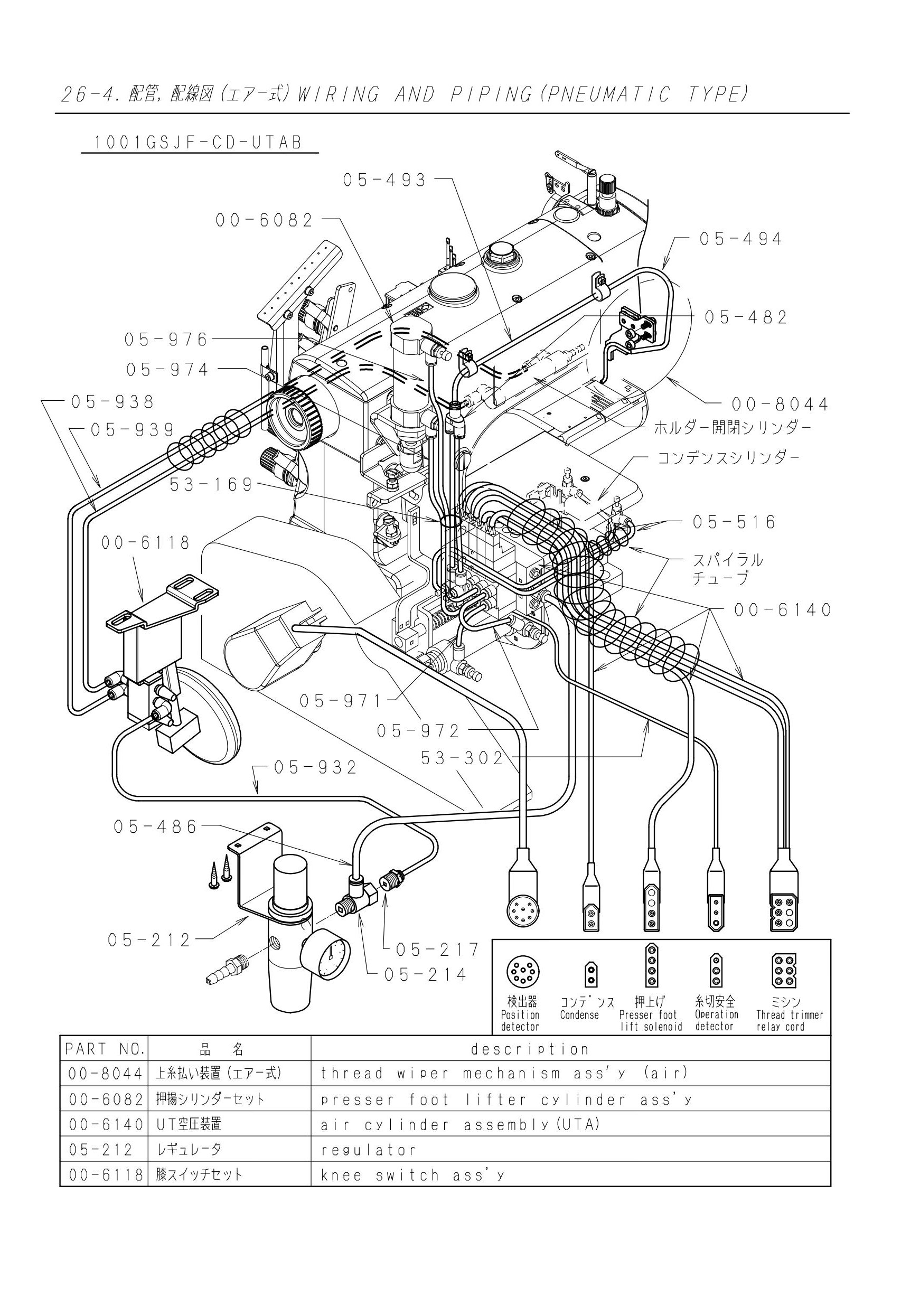 26.4 WIRING AND PIPING (PNEUMATIC TYPE)