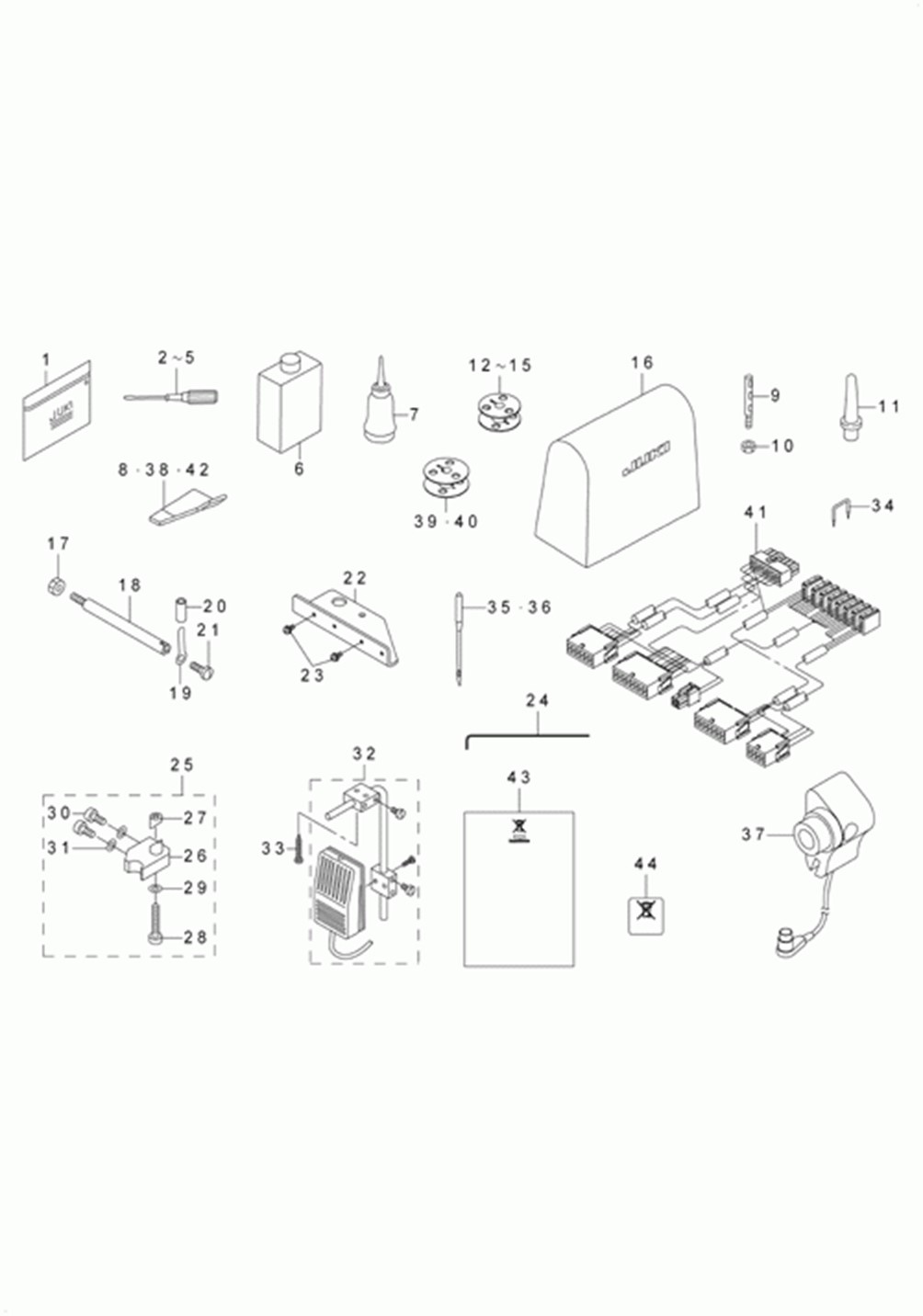 LU-2210N-7 - 24.ACCESSORIES PARTS COMPONENTS фото