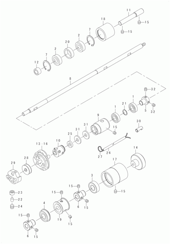 LBH-1790 - 4. HOOK DRIVING SHAFT COMPONENTS фото