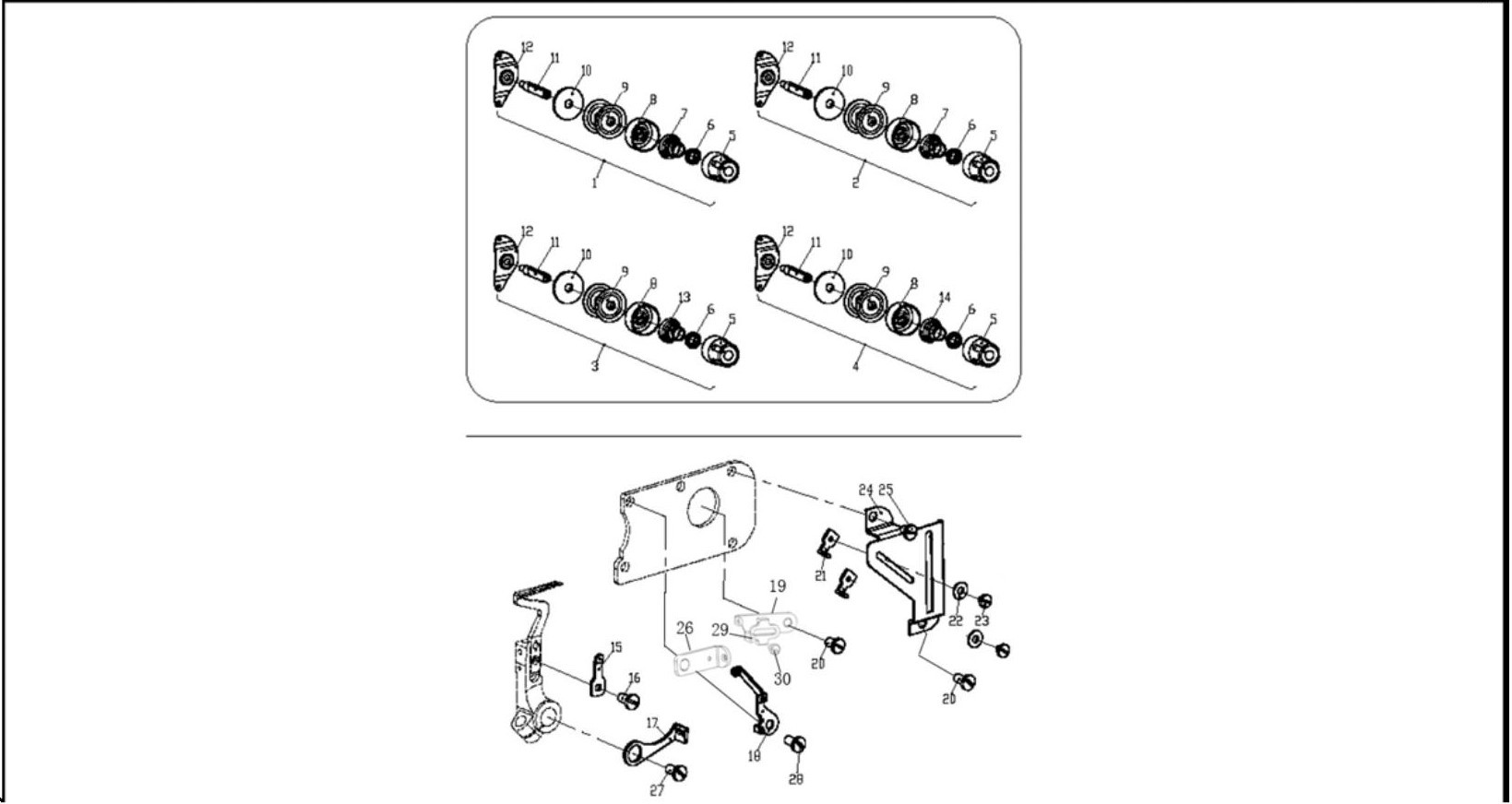 5 THREAD GUIDE AND THREAD TAKEUP