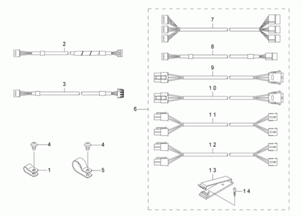 LK-1910 - 13.SENSOR & EXTENSION CABLE COMPONENTS фото