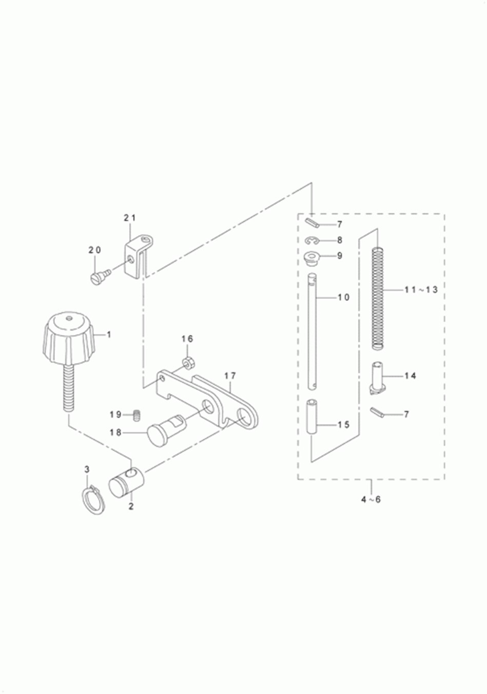 LU-2210N-7 - 14.PRESSURE ADJUSTING COMPONENTS фото