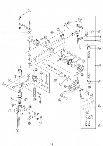 8 Needle Bar Assemblies