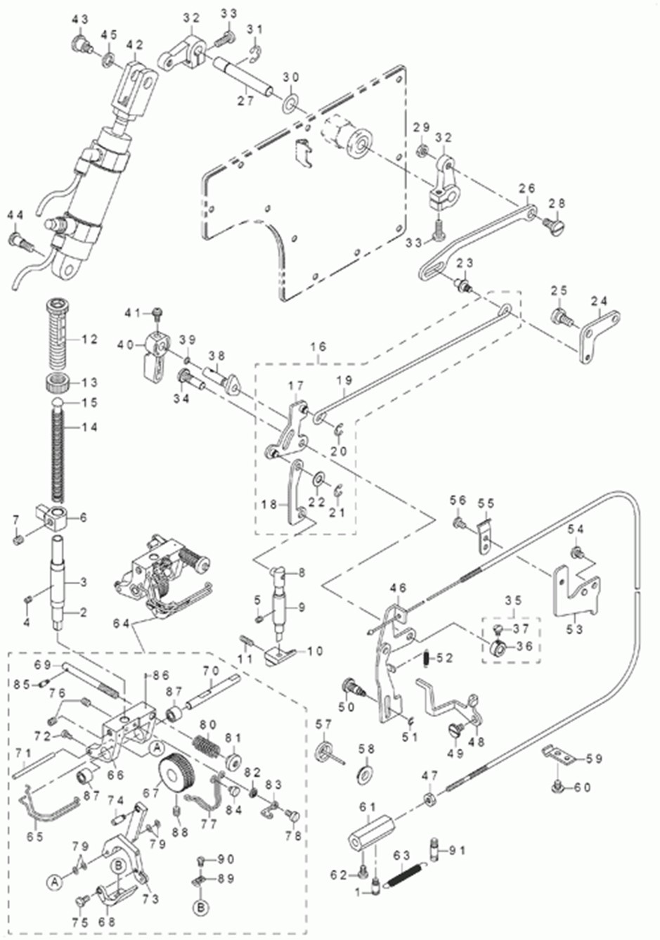 DLN-6390 - 4.HAND LIFTER COMPONENTS фото