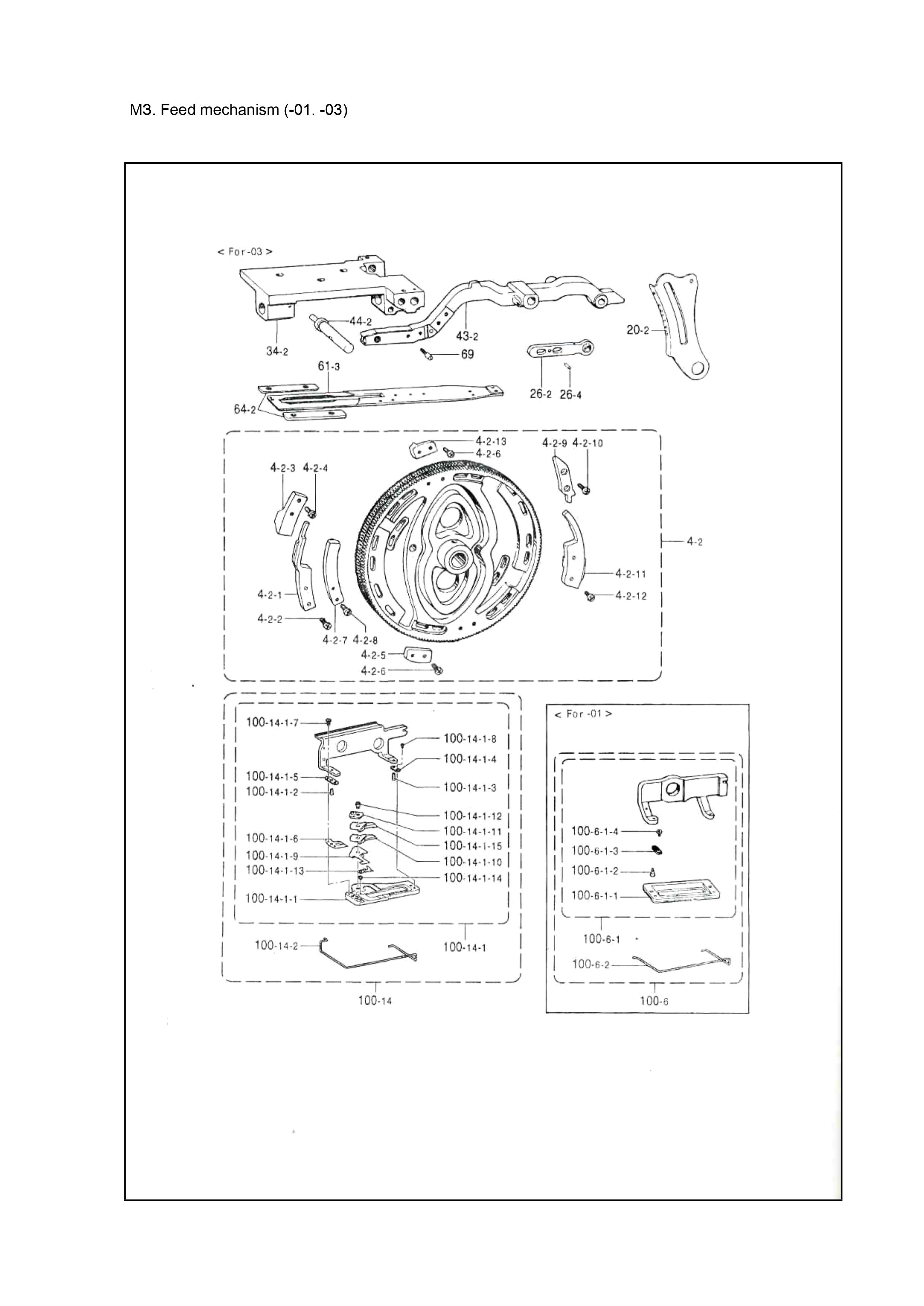 14 FEED MECHANISM (01.03)