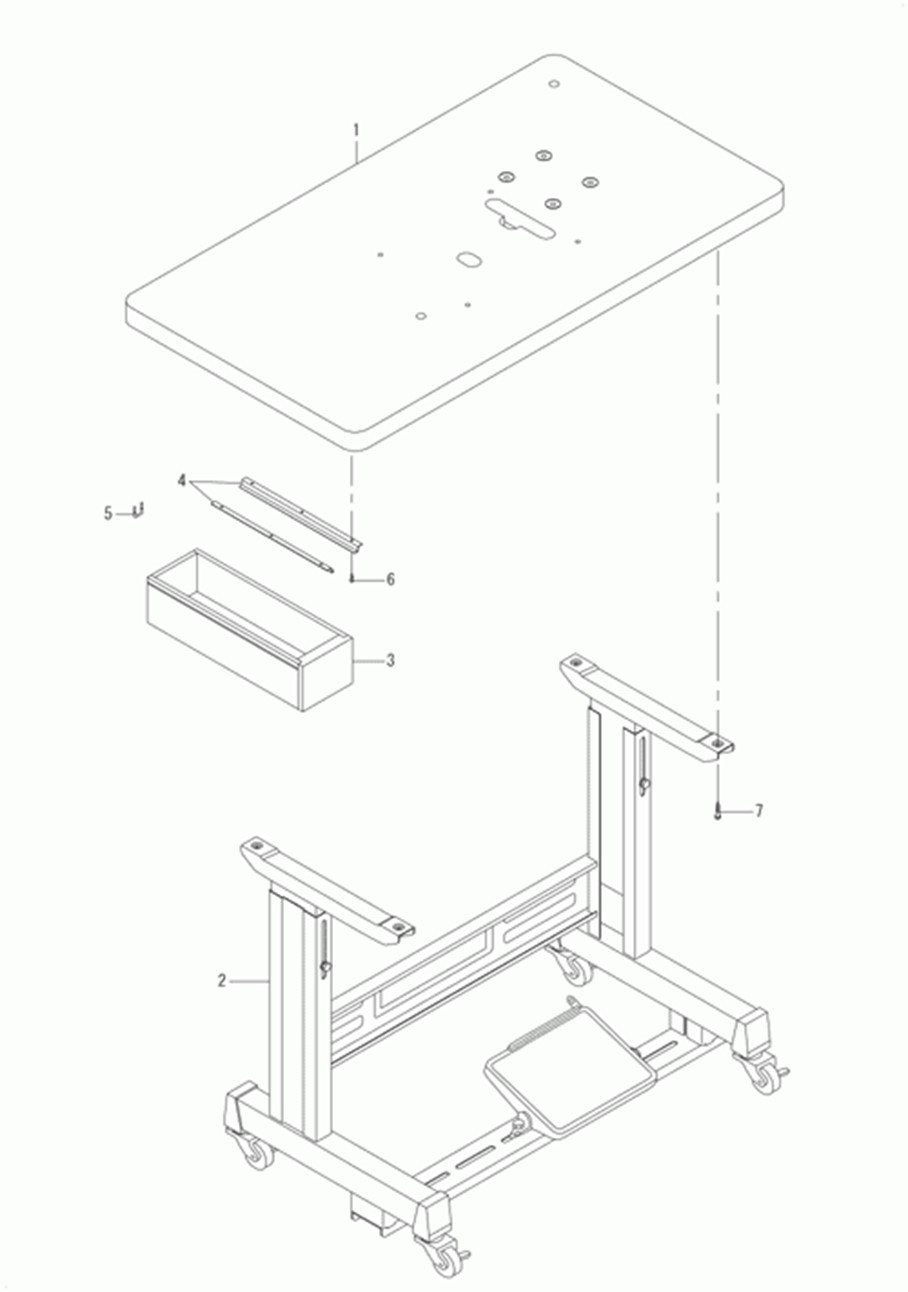 MB-1373 - 13. TABLE & STAND COMPONENTS фото