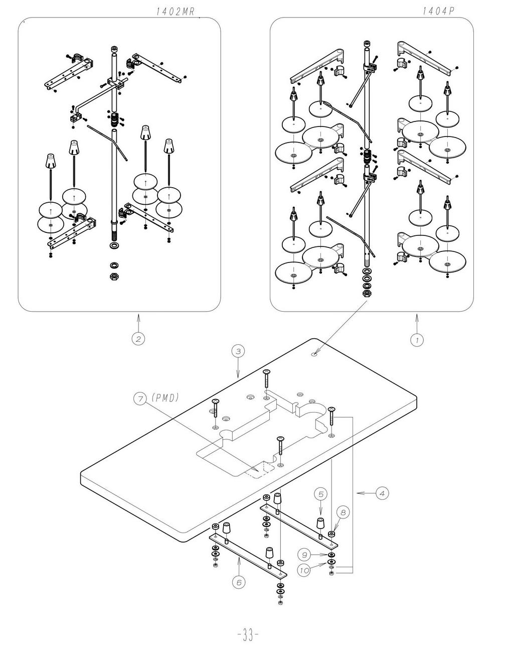 17 THREAD STAND AND TABLE