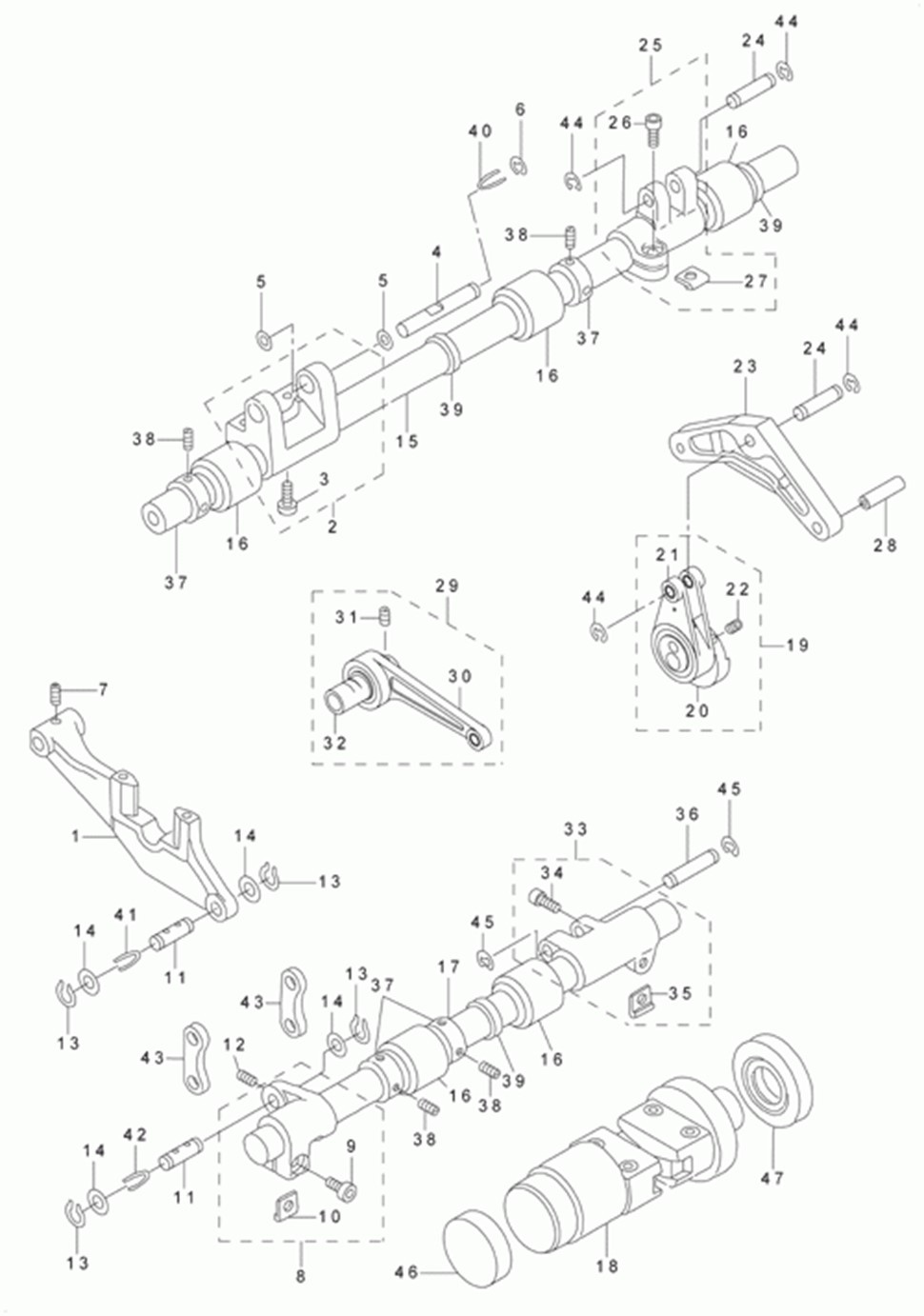 LU-2260N-7 - 6.LOWER FEED MECHANISM COMPONENTS фото