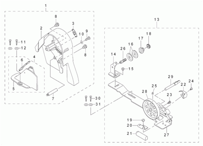 DDL-8700-7 - 11. BELT COVER & BOBBIN COMPONENTS фото