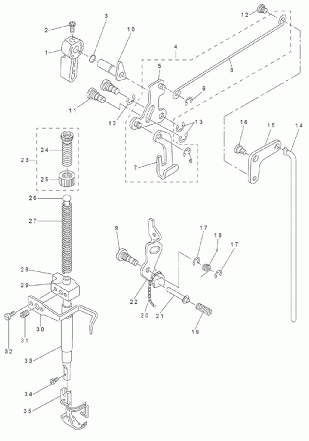 DLM-5200N - 4. HAND LIFTER COMPONENTS фото