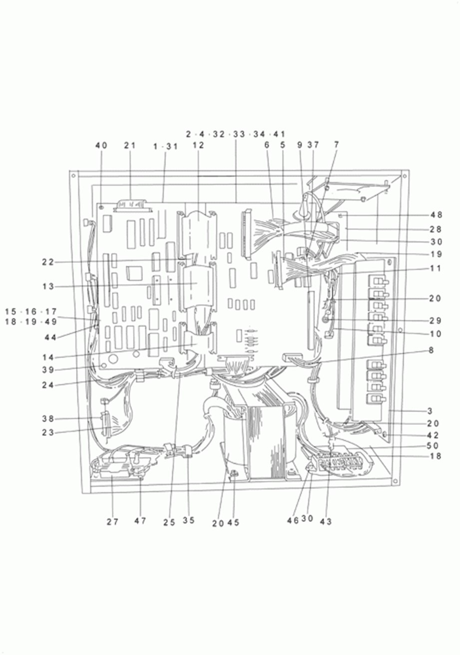 AMS-223C - 21. POWER SUPPLY & CORD COMPONENTS фото