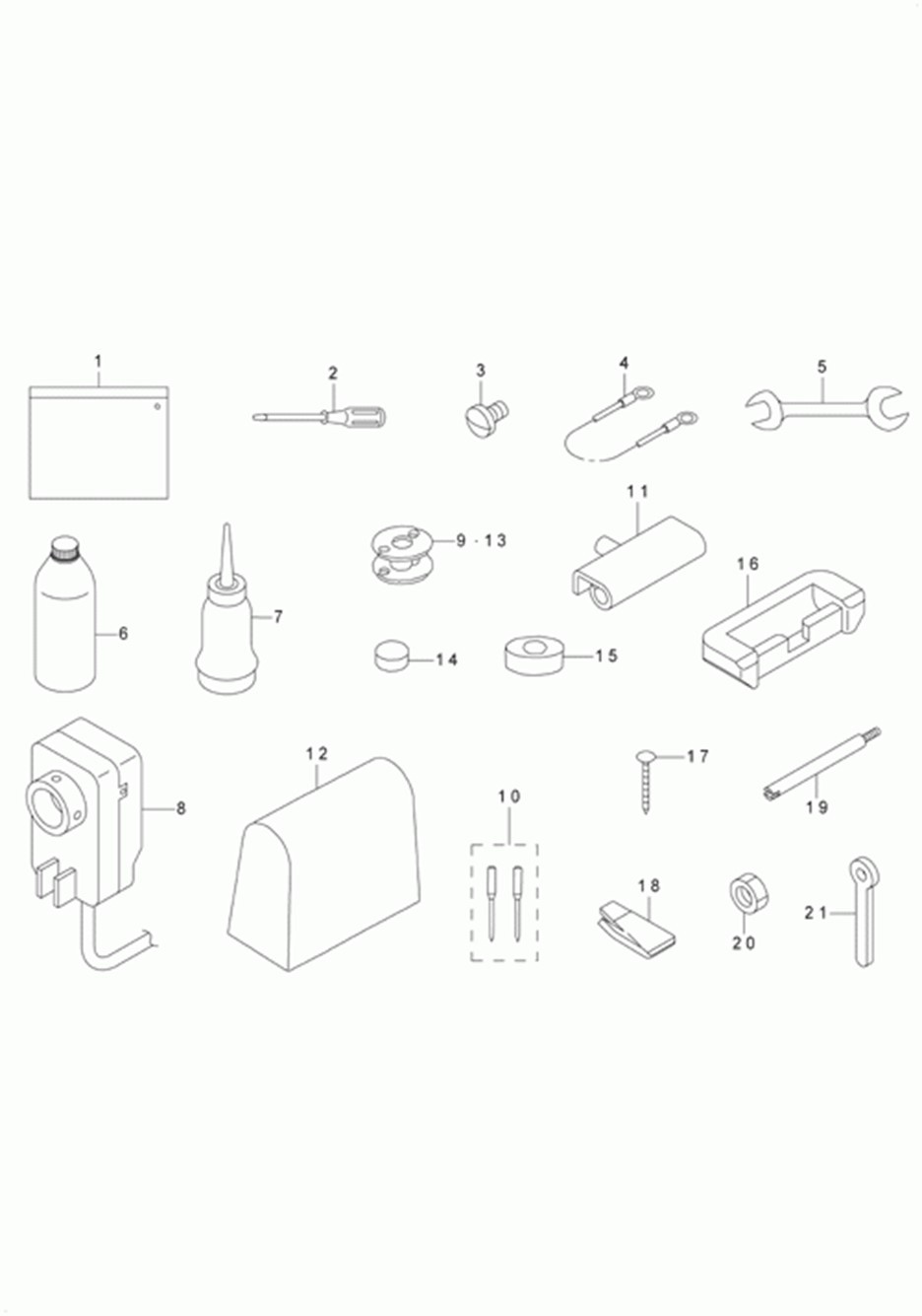 LU-1510 - 21.OPTIONAL PARTS COMPONENTS (1) фото